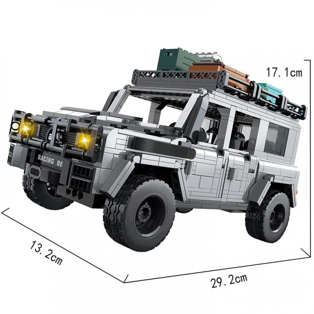 Конструктор COGO 5825  Автомобілі  (976 елм.) Джип - 2 в коробці 57.2х37.5 см