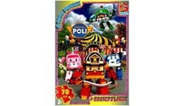 Пазли G-Toys   70 елем Робокар Поллі 67435  19*13 5*3 5 см  в коробці+плакат