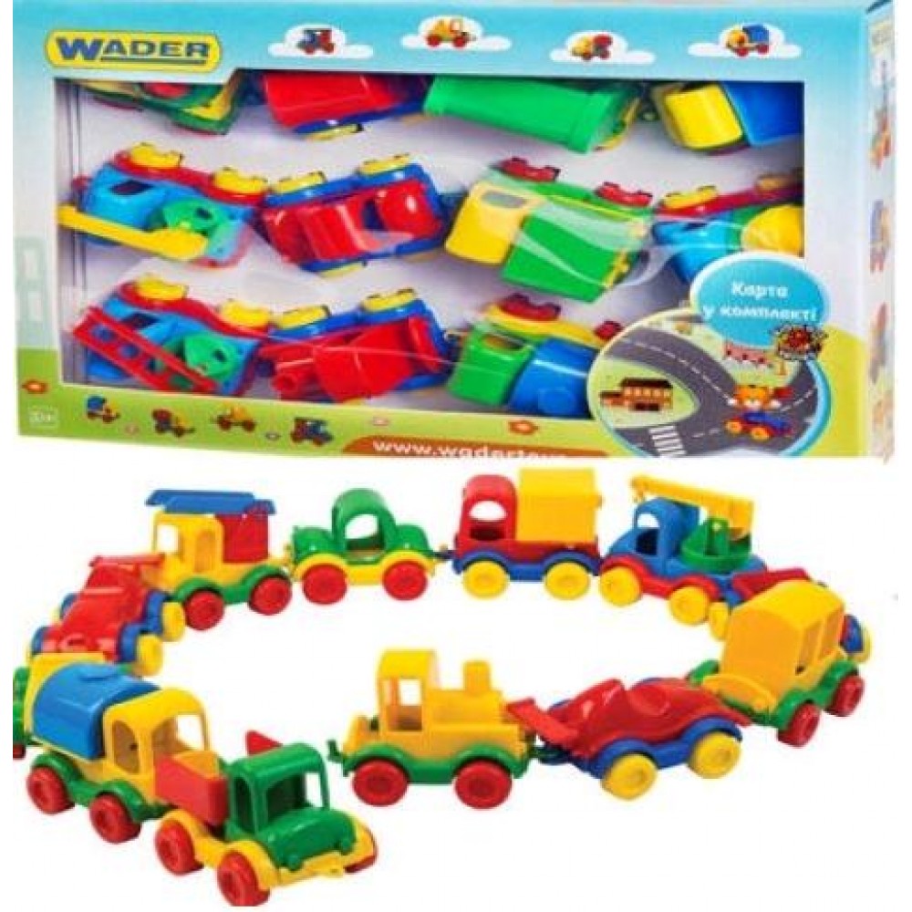 Машина Kid cars 12 шт в коробці 40*30*8 5 см (Wader)