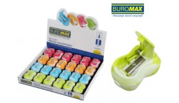 Точилка BUROMAX 4760 пластик. з контейнером 1 відділ. MARBLE (24)