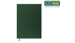 Канцелярська книга А4 BUROMAX 2400-438 тв. обкл. 96арк. клітинка OPTIMAL Зелений  бум вініл