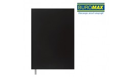 Канцелярська книга А4 BUROMAX 24419104-01 тв.обкл. 200арк. клітинка OPTIMAL Чорний  бум вініл