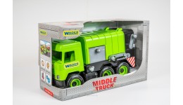 Авто  Middle truck  сміттєвоз (св. зелений) в коробці