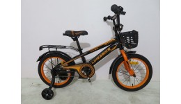 Велосипед 2-х колісний 16 241606 Like2bike Dark Rider Чорно-помаранчевий ручне гальмо кошик