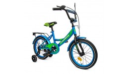 Велосипед 2-х колісний 16 241602 Like2bike Sky Синій  рама сталь дзвінок ручне гальмо