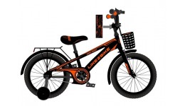 Велосипед 2-х колісний 18 241806 Like2bike Dark Rider Чорно-помаранчевий ручне гальмо кошик