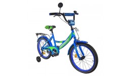 Велосипед 2-х колісний 18 241802 Like2bike Sky Синій  рама сталь дзвінок ручне гальмо