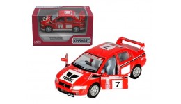 Машинка метал KINSMART KT5048 W Mitsubishi Lancer Evolution  інерція  12 5см 1:36  в коробці