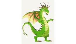 Картина по номерах дит.  Dragon  30*40 см 16077-AC 3 рівень склад.  14 акрил.фарб  3ш.пензликів