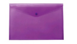Папка-конверт А4 на кнопці BUROMAX 3926-07 фіолетовий (6 шт. в упаковці)/120