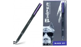 Ручка гелева HIPER Black Jet GEL HG-155 1.00мм фіолетова (10/100)