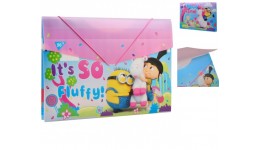 Папка YES пласт. на резинці 38*25см  Minions Fluffy