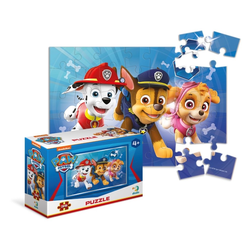 Пазл-міні 35 ел 200150 Paw Patrol Маршал Гонщик та Скай розмір зібраного пазла 20х13см (dodo)