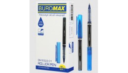 Ручка ролер BUROMAX 8322-01 0.5 мм  синій (12 шт в упаковці)