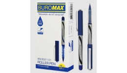 Ручка ролер BUROMAX 8321-01 0.7 мм  синій (12 шт в упаковці)