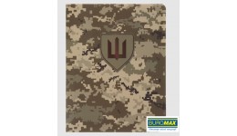 Блокнот А6 BUROMAX  64арк. 296190-04 клітинка  MILITARY кобкл. з синтетичного каменя  піксель