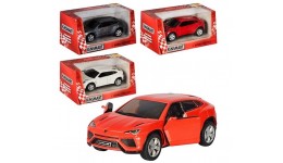 Машинка метал KINSMART KT5368WP LAMBORGHINI URUS 5''  відкр.двері   в кор. 16-7 5-8 см