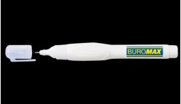 Коректор-ручка BUROMAX 1034  12мл. метал. накінечник (24 шт в упаковці)