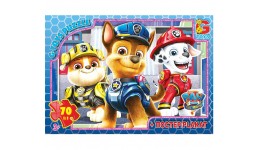 Пазли G-Toys   35 елементів Paw Patrol (Щенячий патруль)0870  19*13*3 см  в коробці+плакат