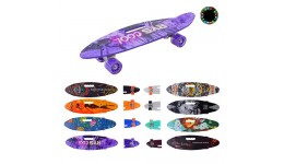 Скейт  PENNY BOARD  SC24156 56*15 см колеса PU свiтяться 8 видів