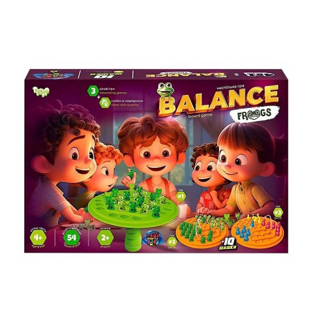 Гра настільна розвиваюча  Balance Frogs  Велика BaIF-01 TN Danko Toys (1/5)