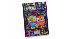 Мозаїка з кольорових кристалів: CRYSTAL MOSAIC CRM-01-07 Сови 21х30 см TM Danko Toys (1/10)